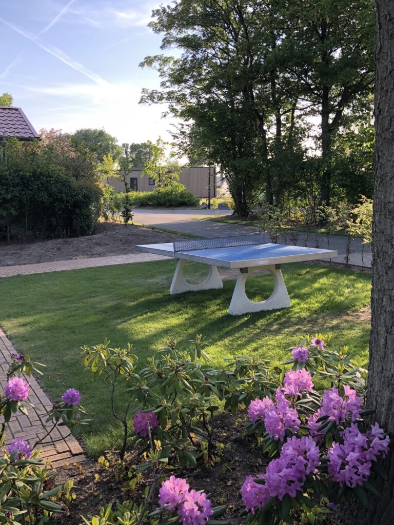 Tischtennisplatte beim Ferienhaus in Holland am Veluwemeer